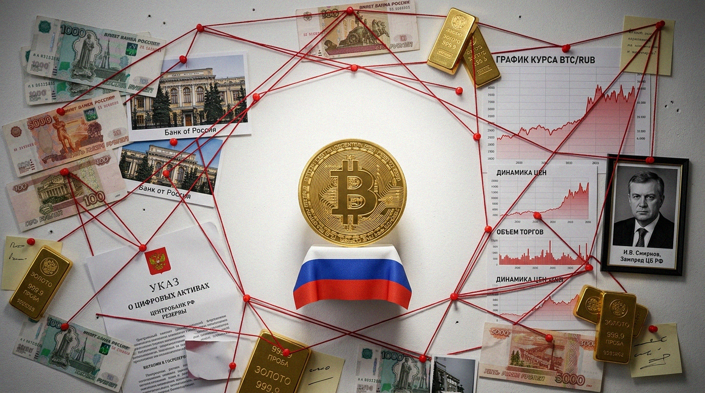 Иллюстрация к материалу: Криптовалюта в России: ЦБ РФ допускает включение в госрезерв