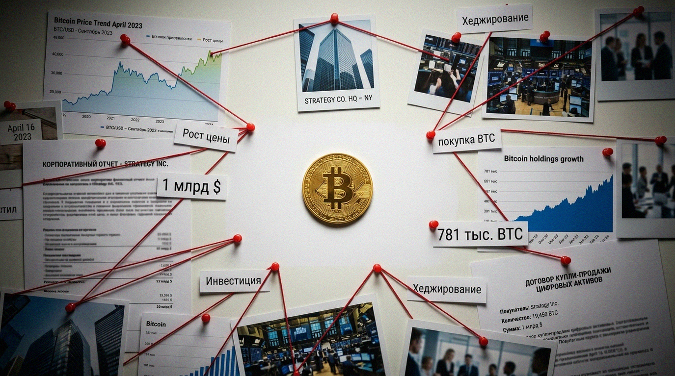 Иллюстрация к материалу: MicroStrategy купила биткоины на $1 млрд: резерв — 781 тыс. BTC