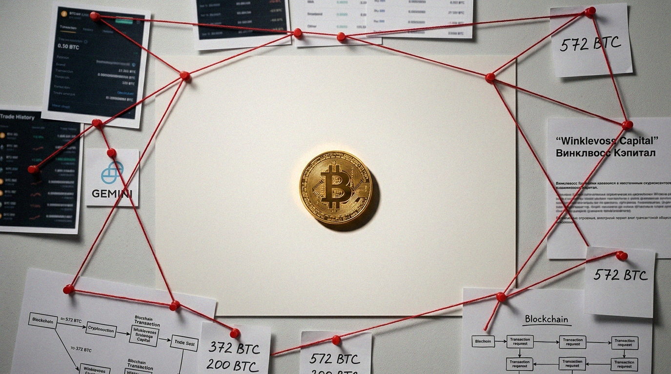 Иллюстрация к материалу: Winklevoss Capital перевели 572 BTC на кастодиальный кошелек