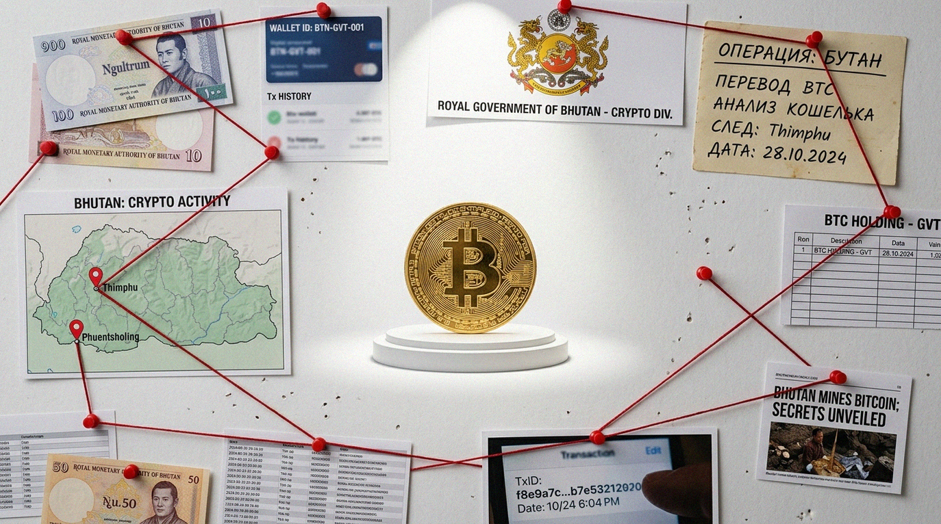 Иллюстрация к материалу: Бутан переводит биткоины на биржу: продажа госрезерва на $22,7 млн