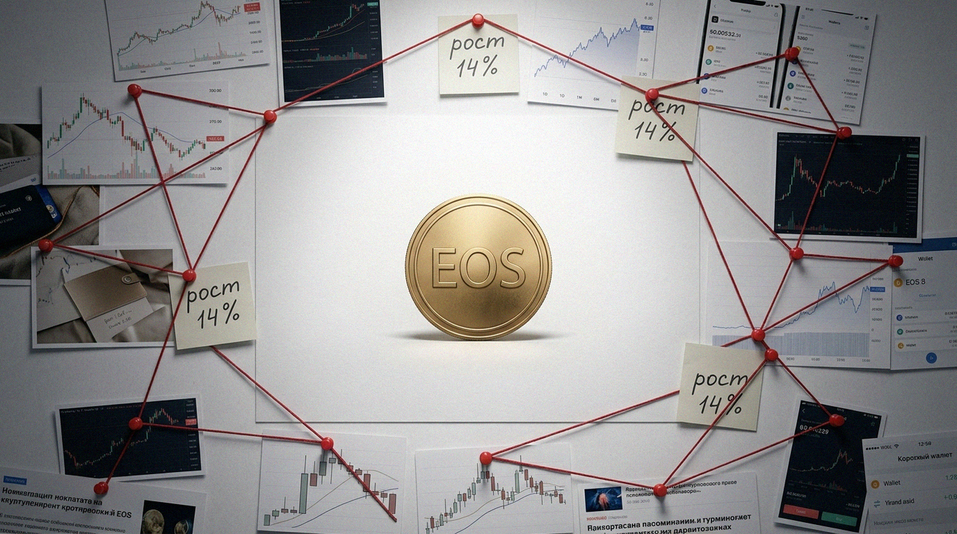Иллюстрация к материалу: Криптовалюта EOS выросла на 14%: причины ралли и прогноз курса