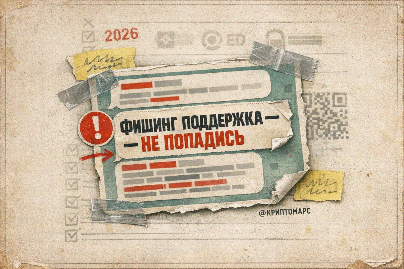 Иллюстрация к материалу: Фишинг поддержка: как распознать мошенников и не попасться