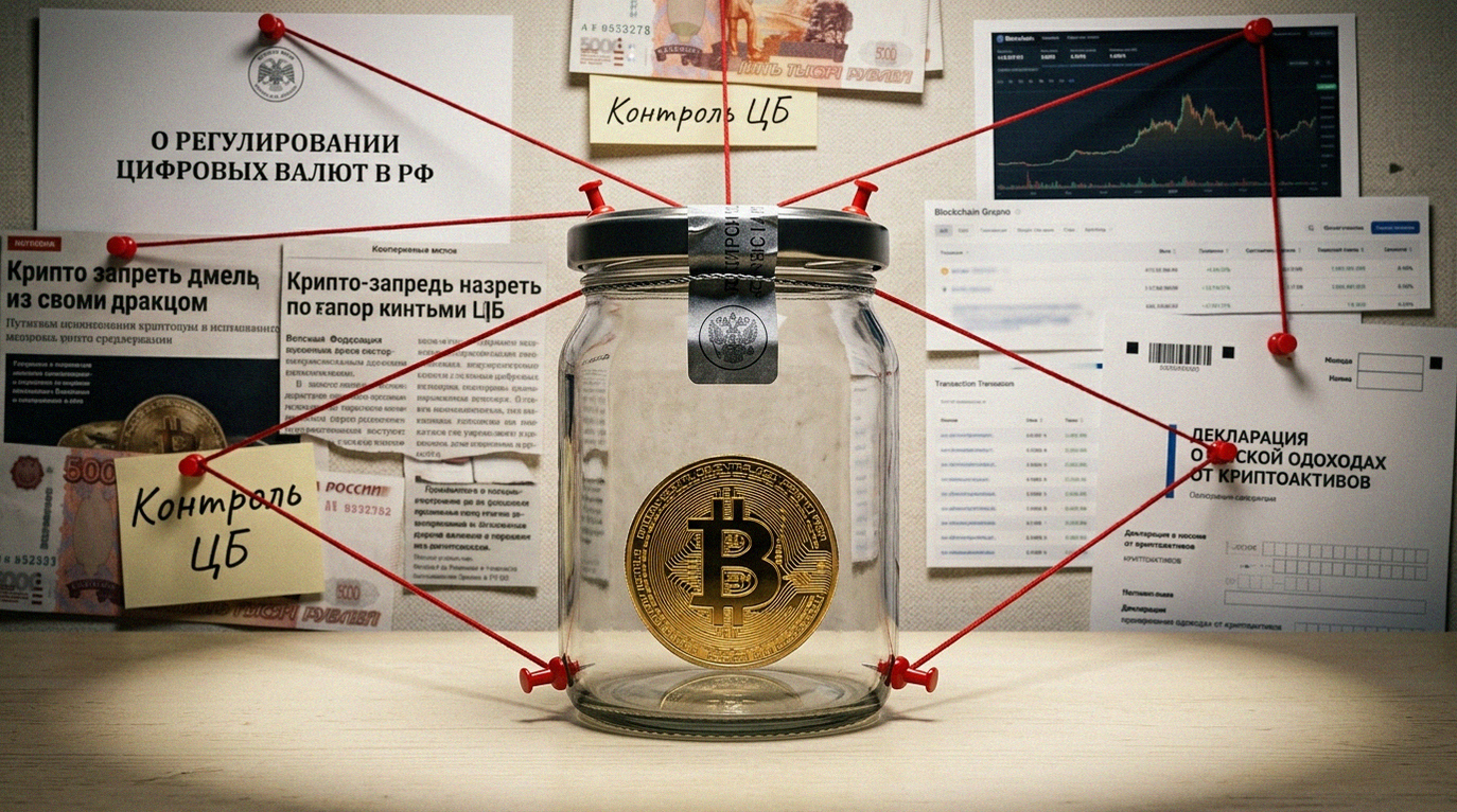 Иллюстрация к материалу: Вывод крипты в наличные под запретом: как задекларировать кошелек