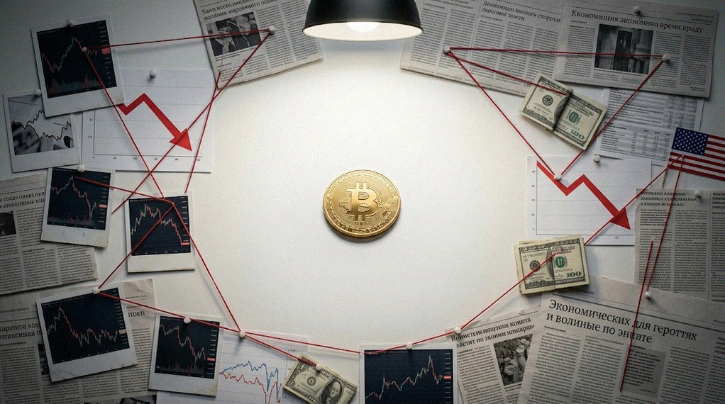 Иллюстрация к материалу: Прогноз биткоина: падение до $30 000 из-за рецессии в США