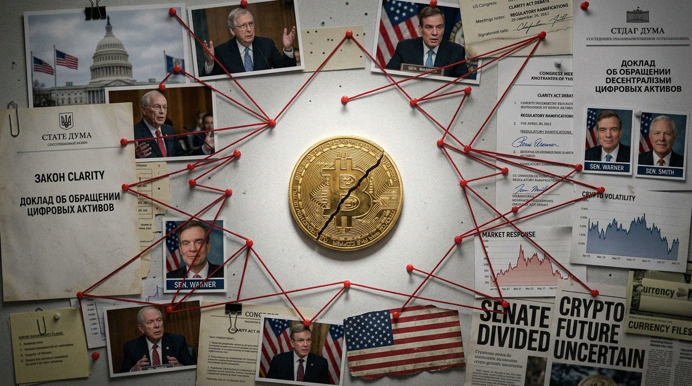 Иллюстрация к материалу: Закон CLARITY: регулирование криптовалют в США могут отложить до 2030