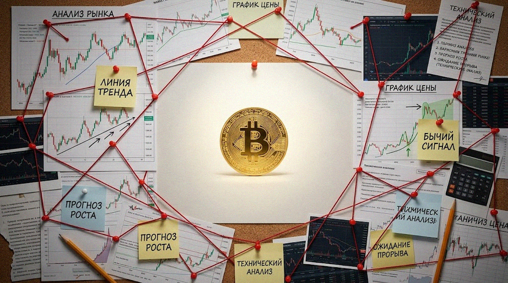 Иллюстрация к материалу: Прогноз курса биткоина: одна свеча до бычьего сигнала