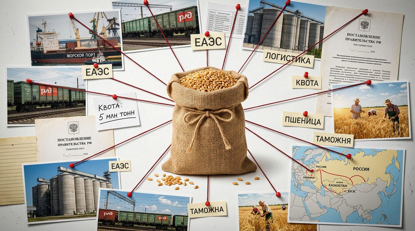 Иллюстрация к материалу: Квота на экспорт зерна: аграрии вывезут за рубеж еще 5 млн тонн