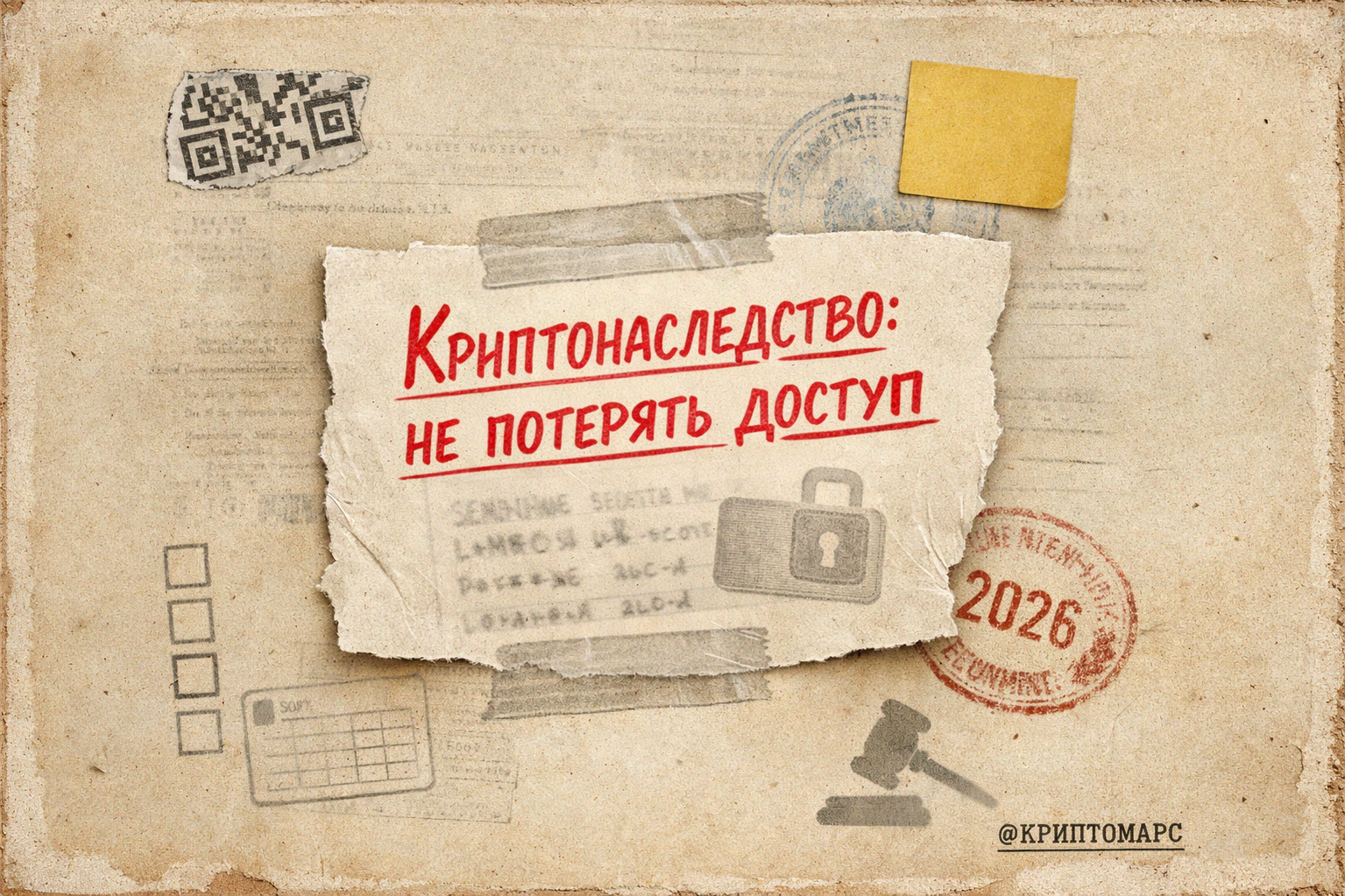 Иллюстрация к материалу: Криптонаследство в России: как не потерять доступ к активам