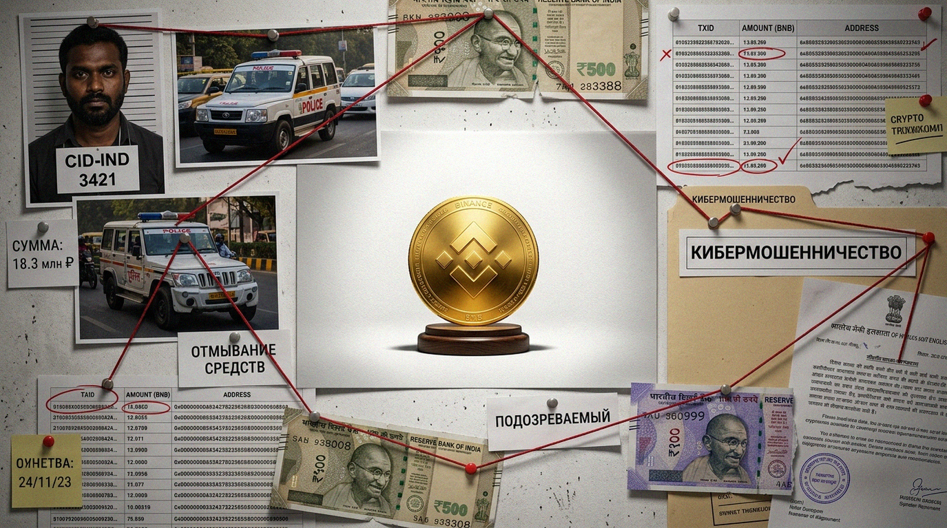 Иллюстрация к материалу: Кража криптовалюты на $40 тысяч: мошенника выследили через Binance