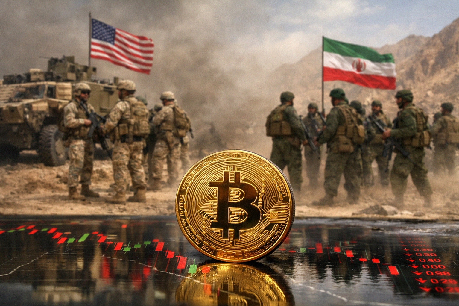 Иллюстрация к материалу: Биткоин и инфляция: как конфликт США—Иран влияет на курс
