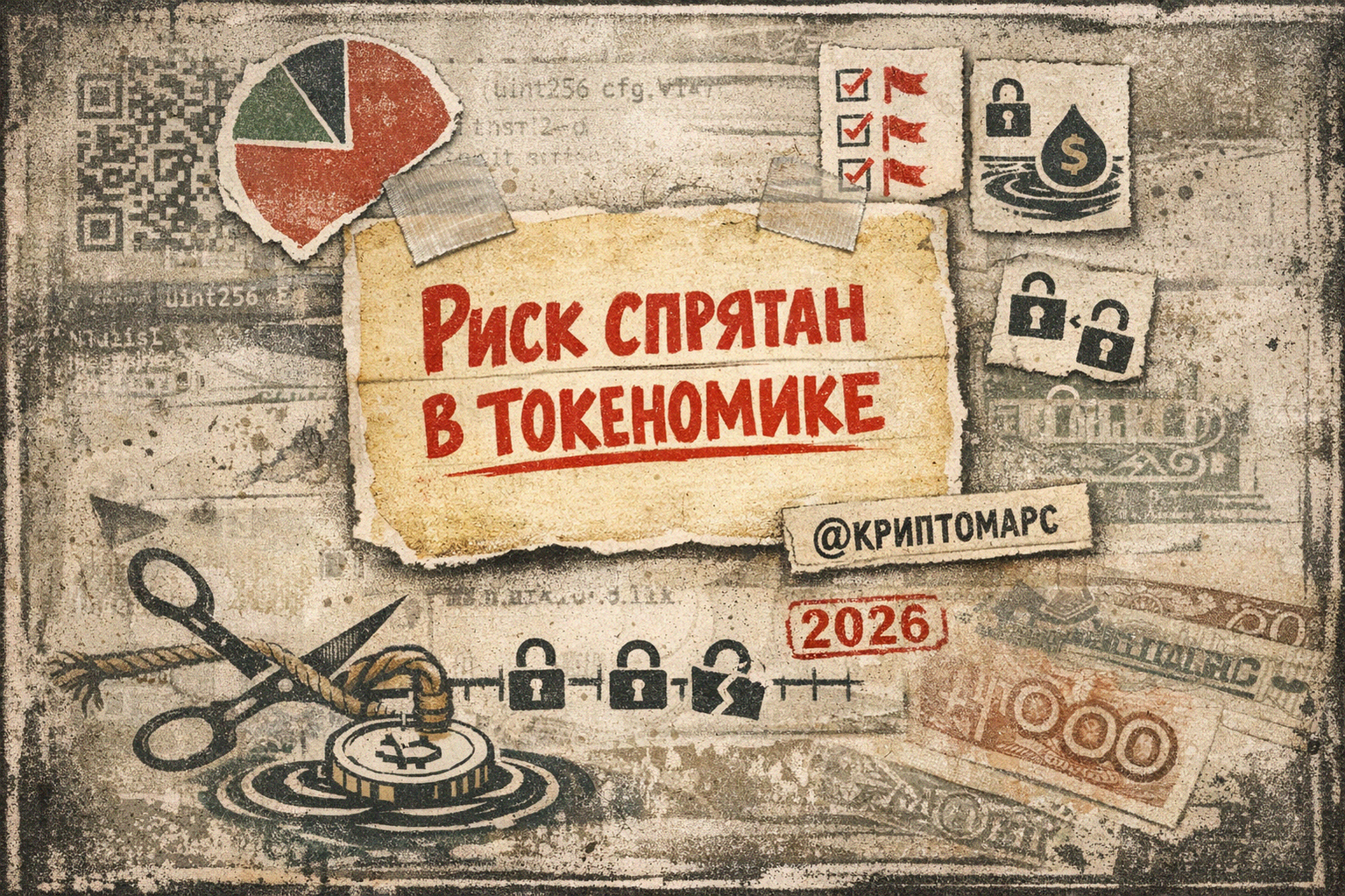 Иллюстрация к материалу: Проверка криптопроектов: 12 красных флагов в токеномике