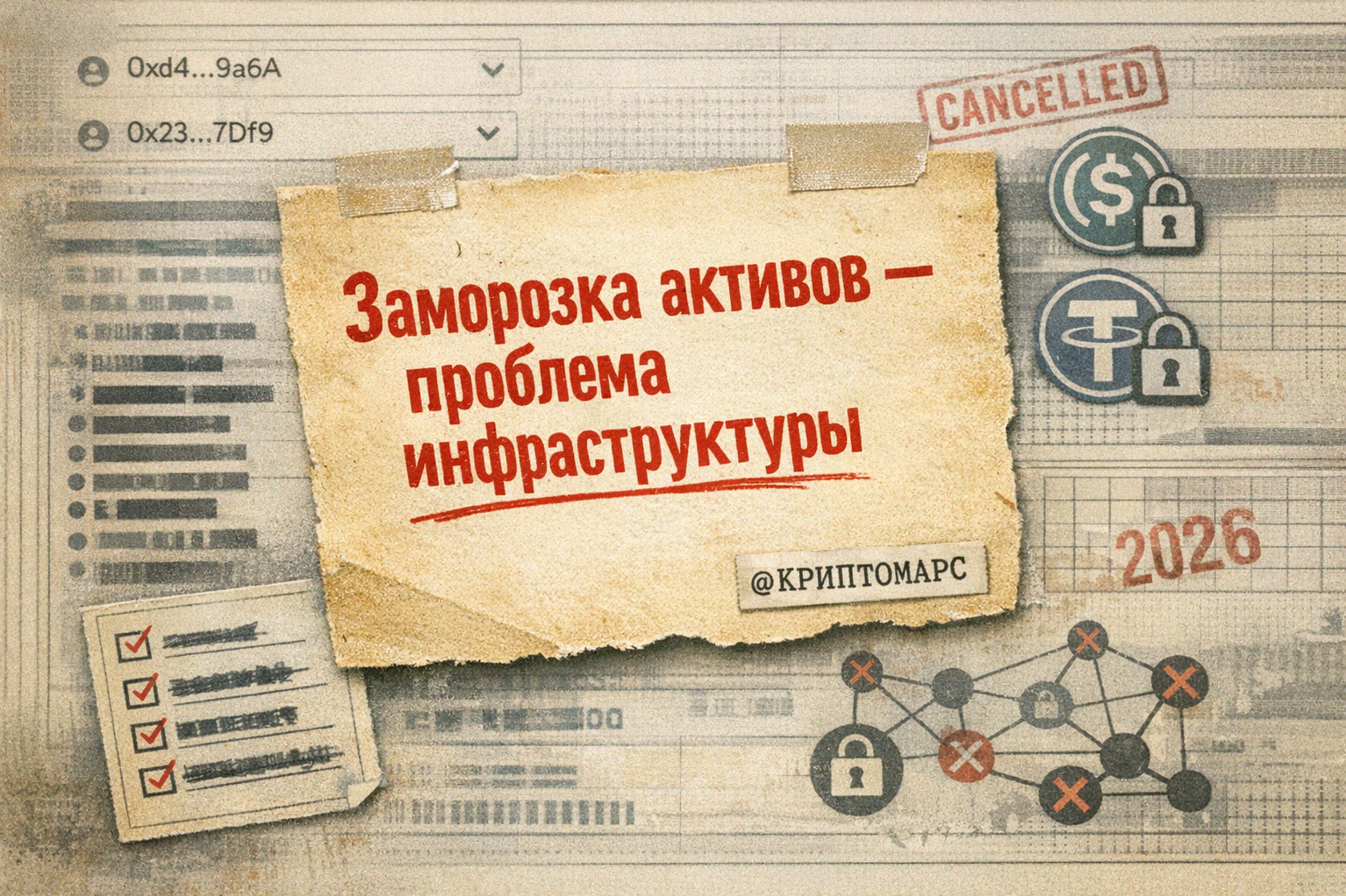 Иллюстрация к материалу: Заморозка криптоактивов: кто в чёрных списках и кого это коснётся