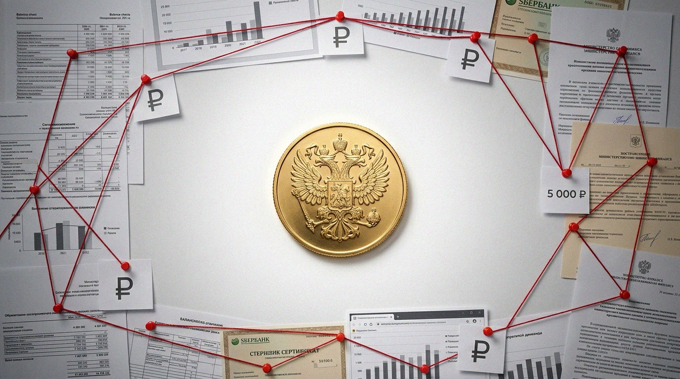 Иллюстрация к материалу: Бюджет России 2025: доход 653 млрд рублей от финансовых активов